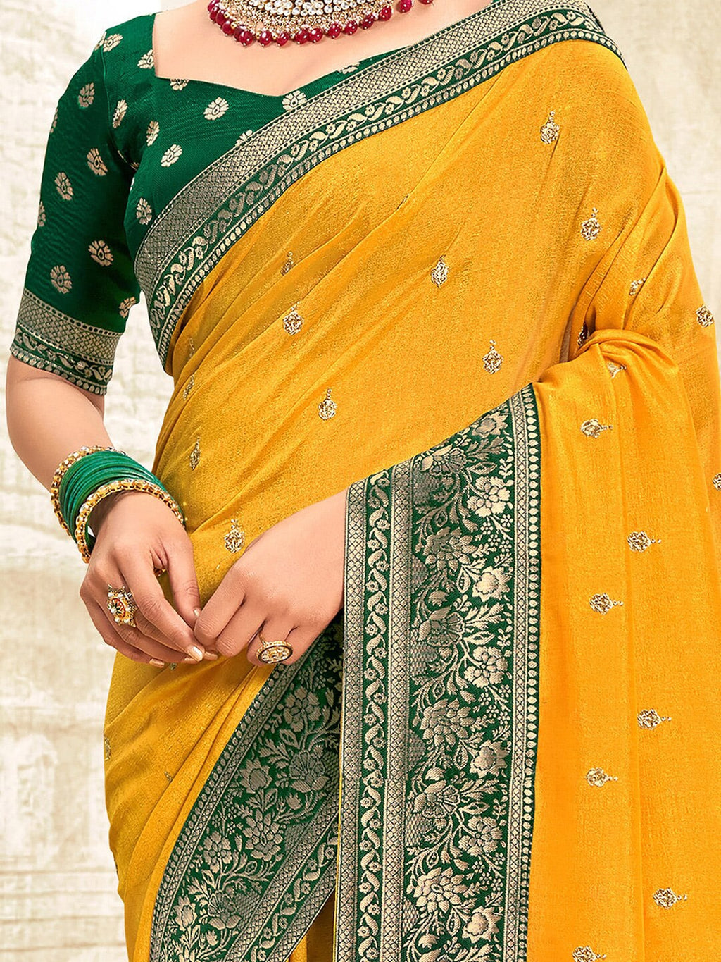 Saree Mall Woven Design Zari Silk Blend Sarees | Grocsy