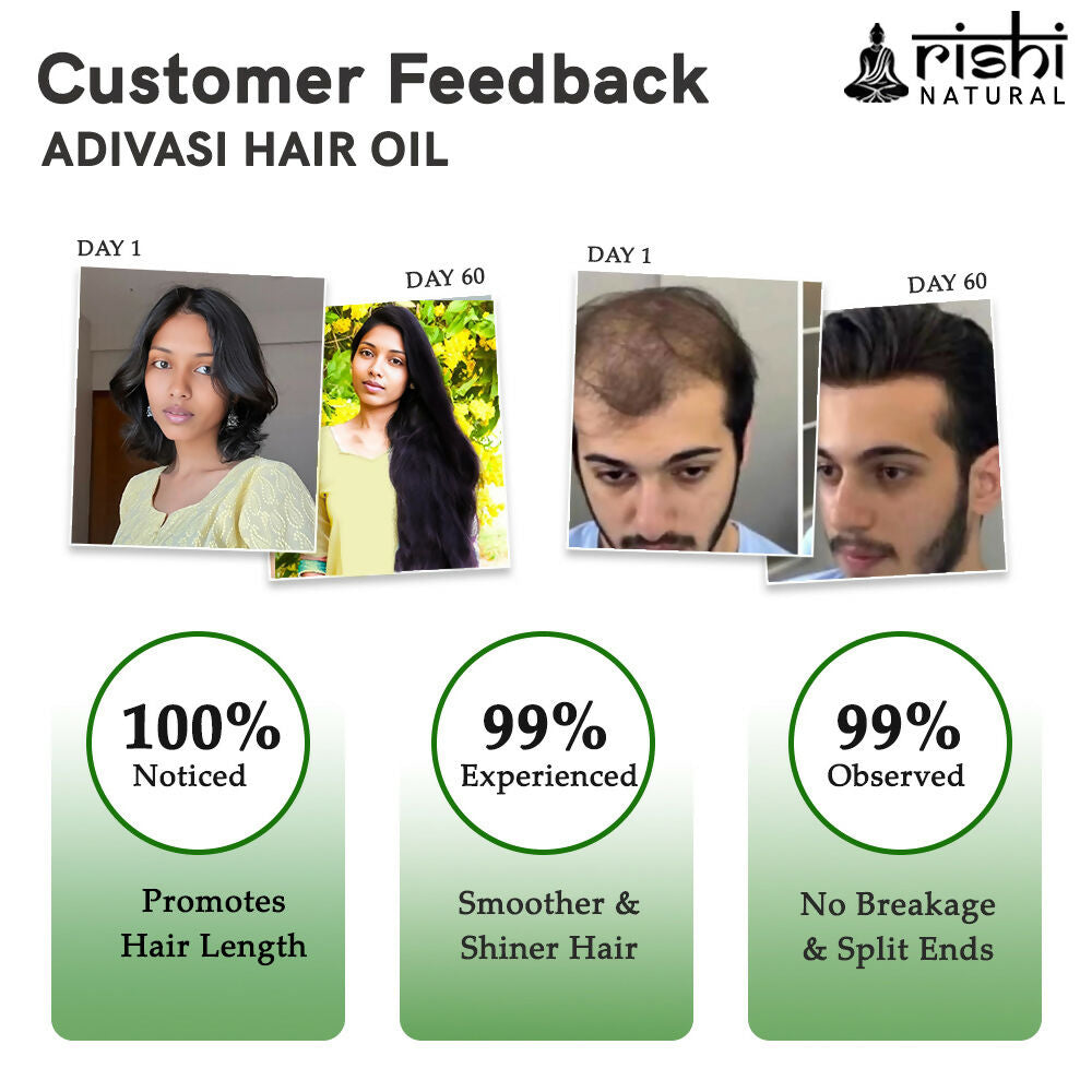 Rishi Natural Adivasi Hair Oil | Grocsy