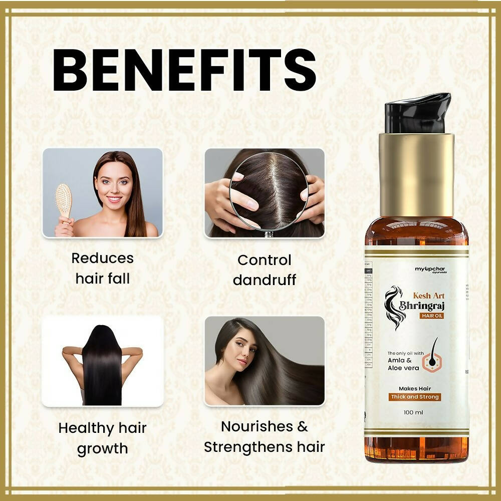 myUpchar Ayurveda Kesh Art Bhringraj Hair Growth Oil | Grocsy