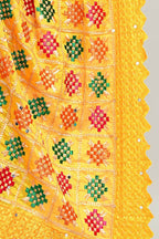 Joban Fashion Multi Color Cotton Embroidery Work Phulkari Dupatta | Grocsy