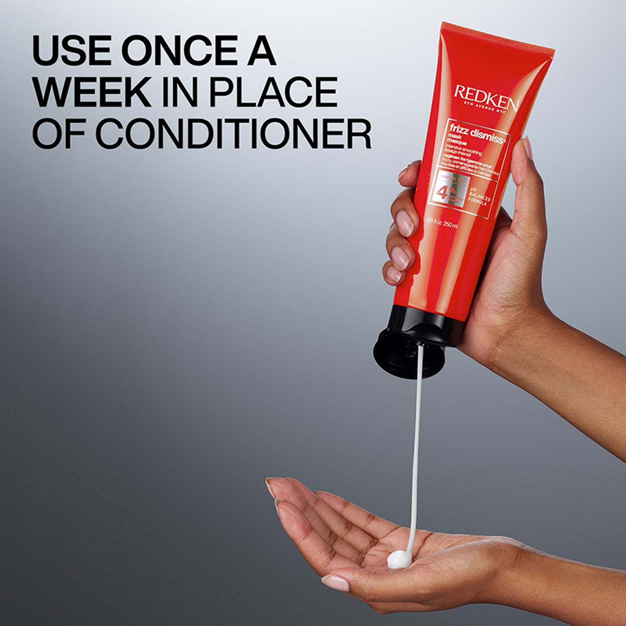 Redken Frizz Dismiss Mask With Smoothening Complex For Dry & Dull Hair - Anti Frizz | Grocsy