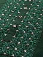 House of Pataudi Men Pure Cotton Ethnic Motifs Embroidered Jashn Kurta | Grocsy