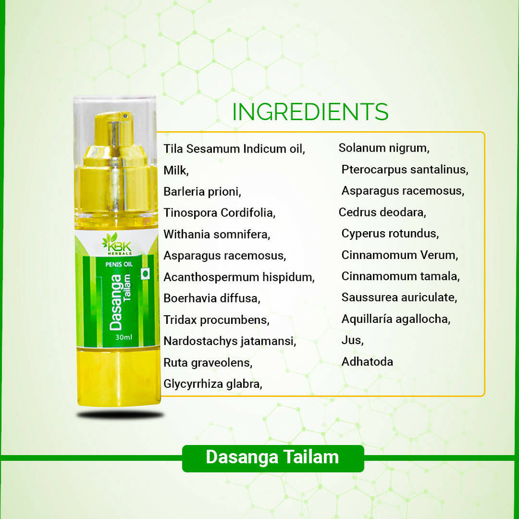 KBK Herbals Dasanga Tailam Men | Grocsy