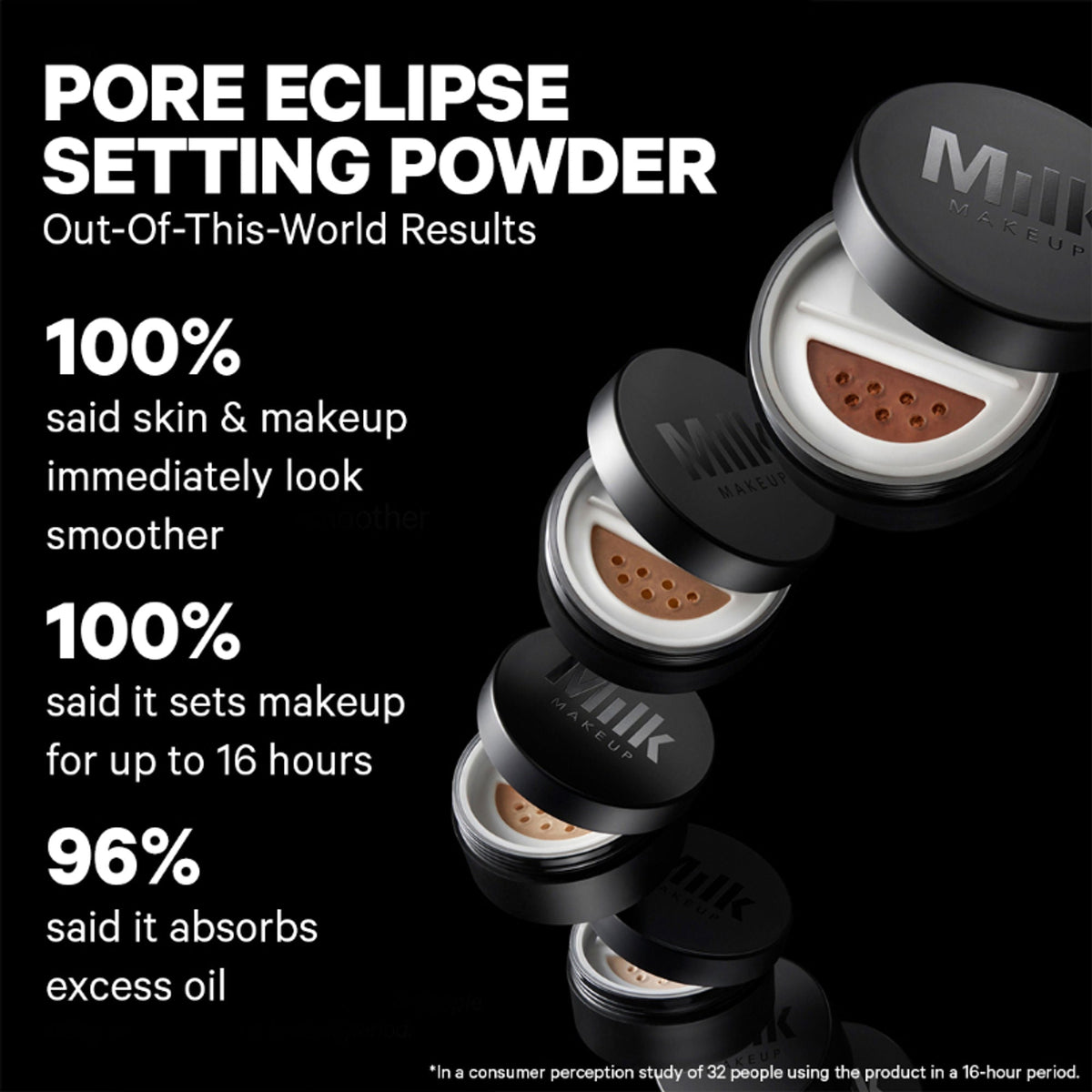 MILK MAKEUP Pore Eclipse Matte Translucent Setting Powder - Medium | Grocsy