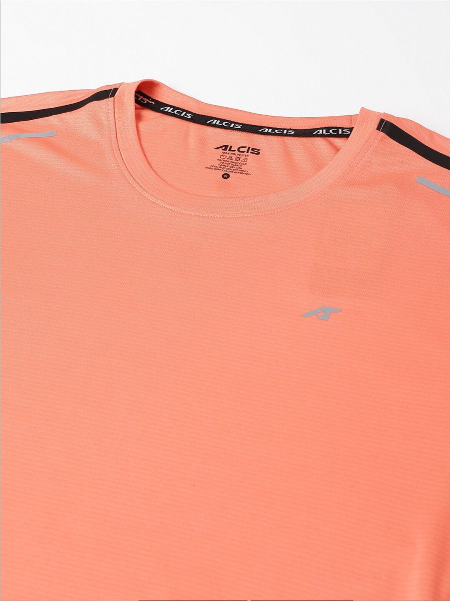 Alcis Round Neck Slim Fit Anti-Static T-Shirt | Grocsy