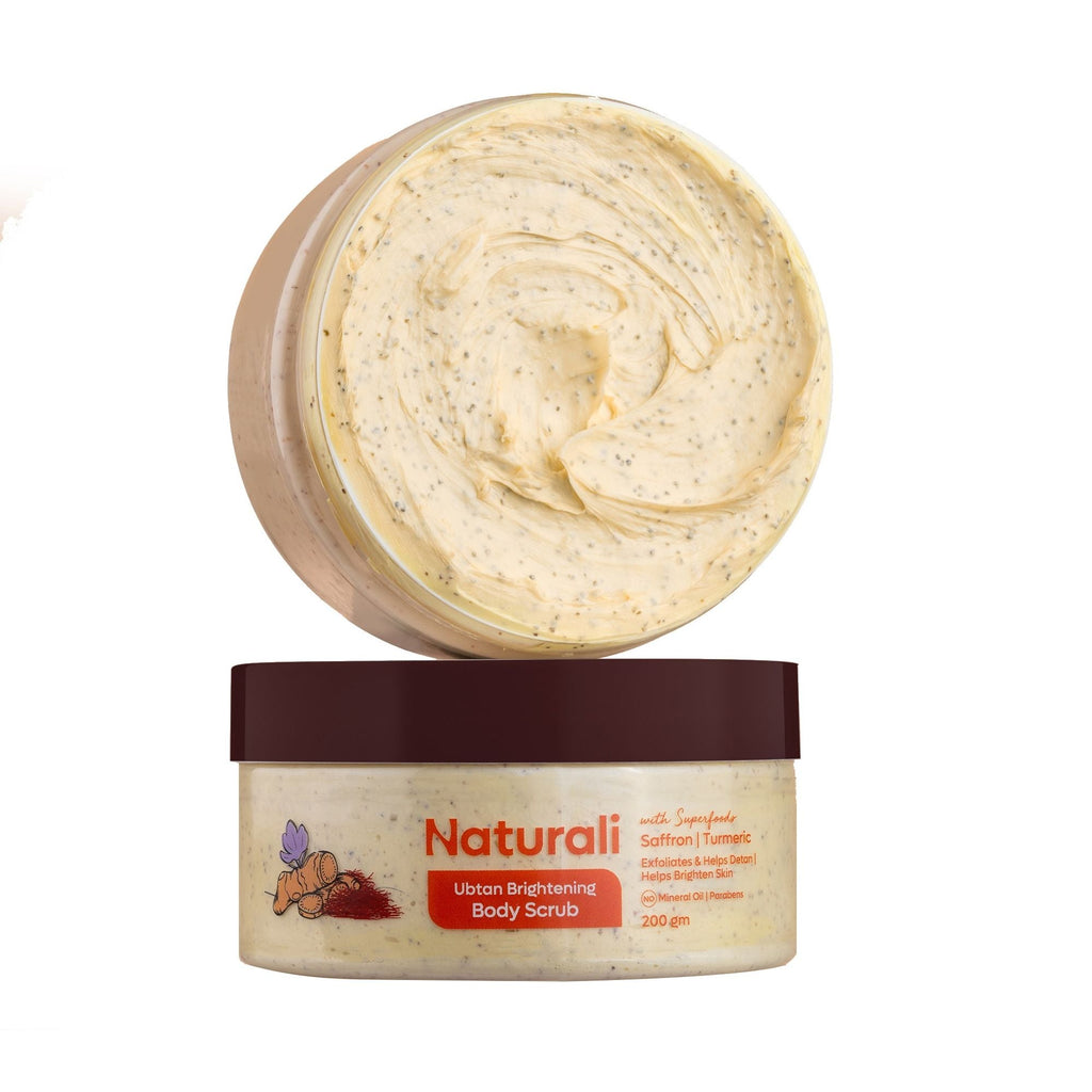Naturali Ubtan Brightening Body Scrub | Grocsy