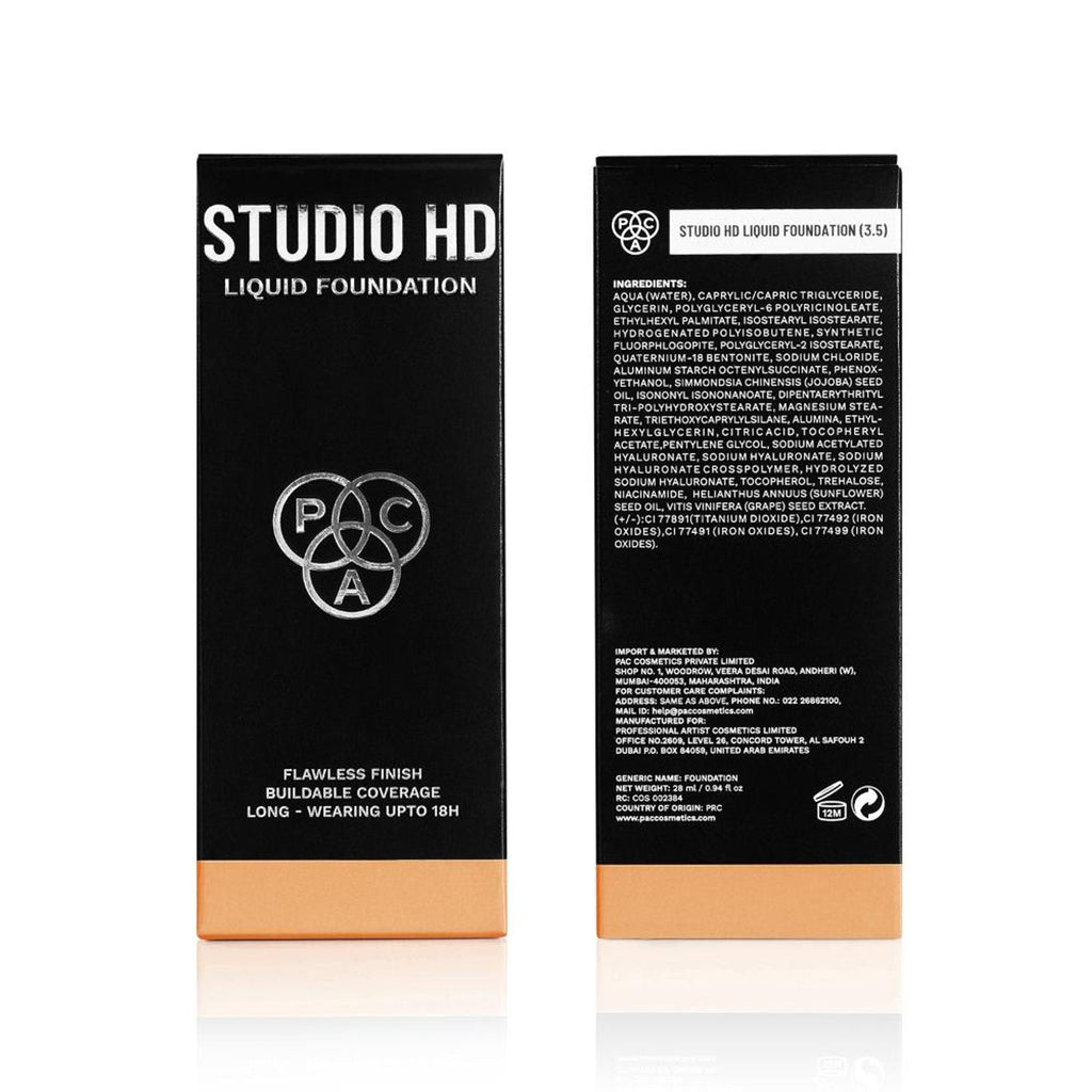 PAC Studio HD Liquid Foundation - 3.5 | Grocsy
