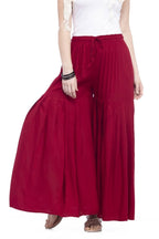 Mominos Fashion Reyon Cotton Maroon Palazzo | Grocsy