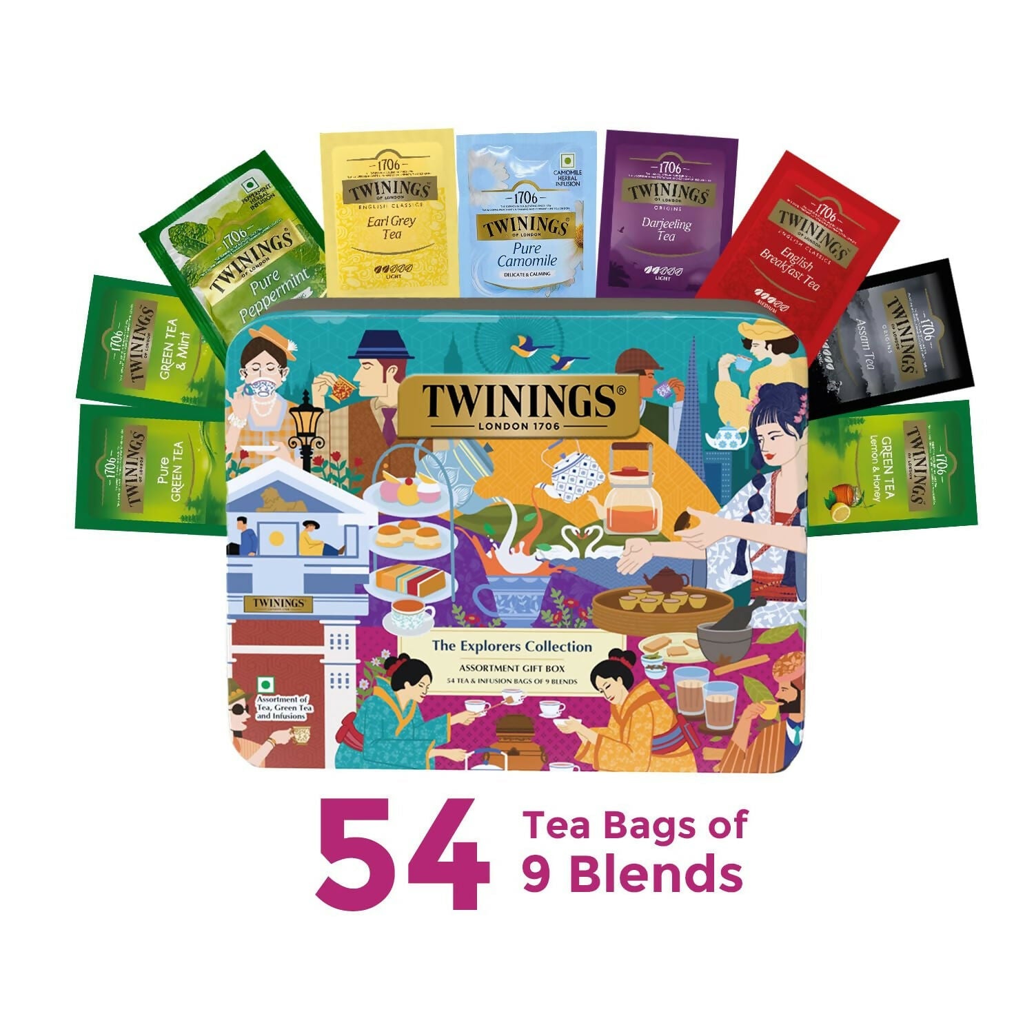 Twinings The Explorers Collection Assortment Tea Gift Set | Grocsy