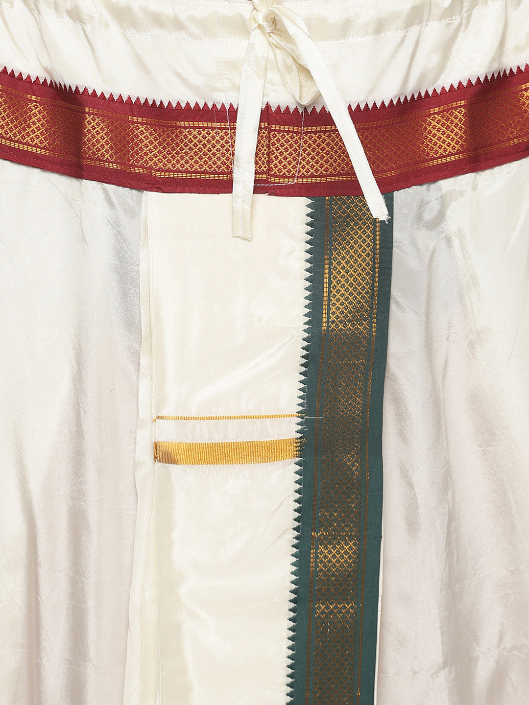 Sethukrishna Men Cream Solid Dhoti Pant | Grocsy