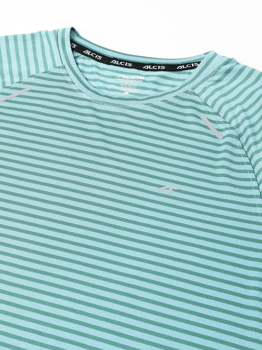 Alcis Drytech+ Anti-Static Slim-Fit Round Neck Running T-Shirt | Grocsy