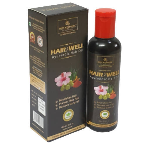 Deep Ayurveda Hair Well Ayurvedic Hair Oil | Grocsy