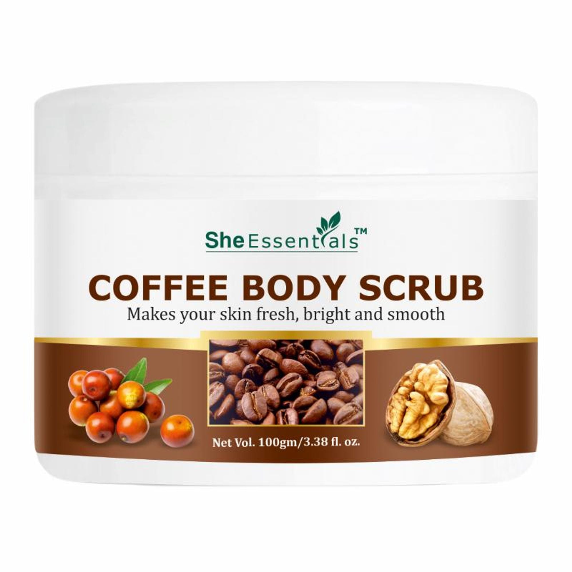 She Essentials Coffee Body Scrub Exfoliating Scrub For Body For Both Women And Men | Grocsy
