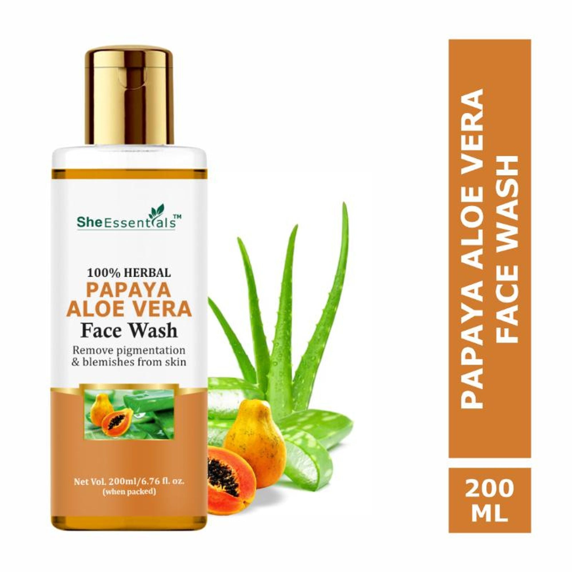 She Essentials Papaya Brightening Face Wash For Glowing & Radiant Skin | Grocsy