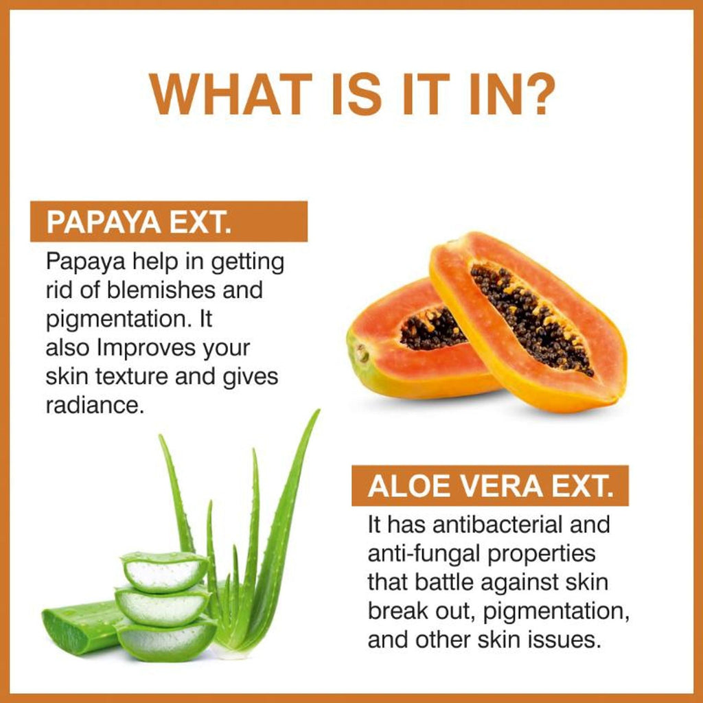 She Essentials Papaya Brightening Face Wash For Glowing & Radiant Skin | Grocsy