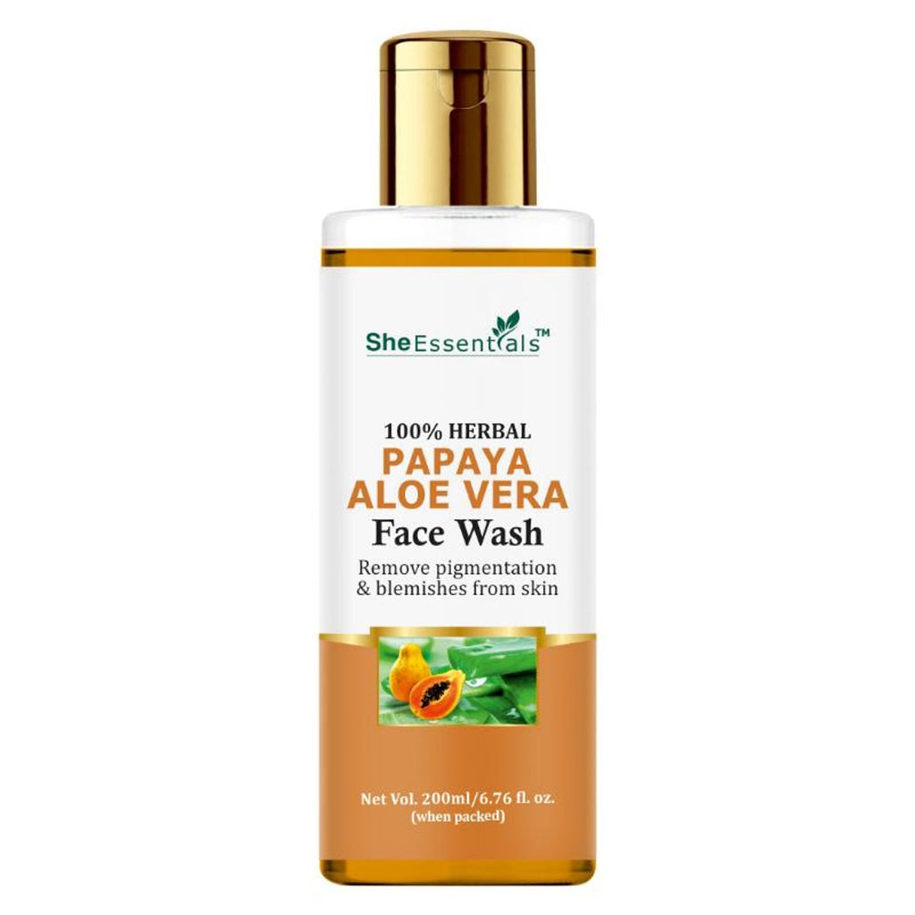 She Essentials Papaya Brightening Face Wash For Glowing & Radiant Skin | Grocsy