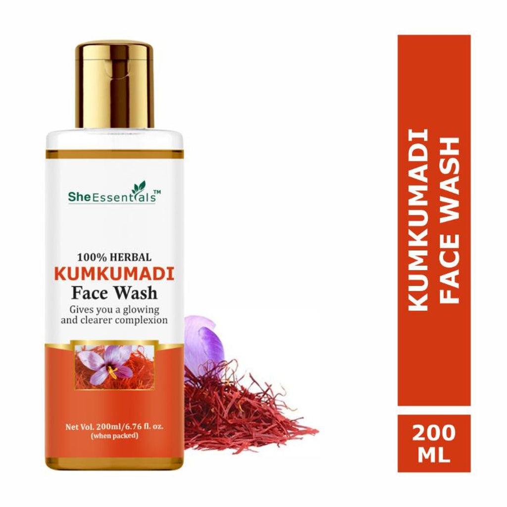 She Essentials Kumkumadi Glow Face Wash - Reduces Pigmentation & Dark Spots | Grocsy