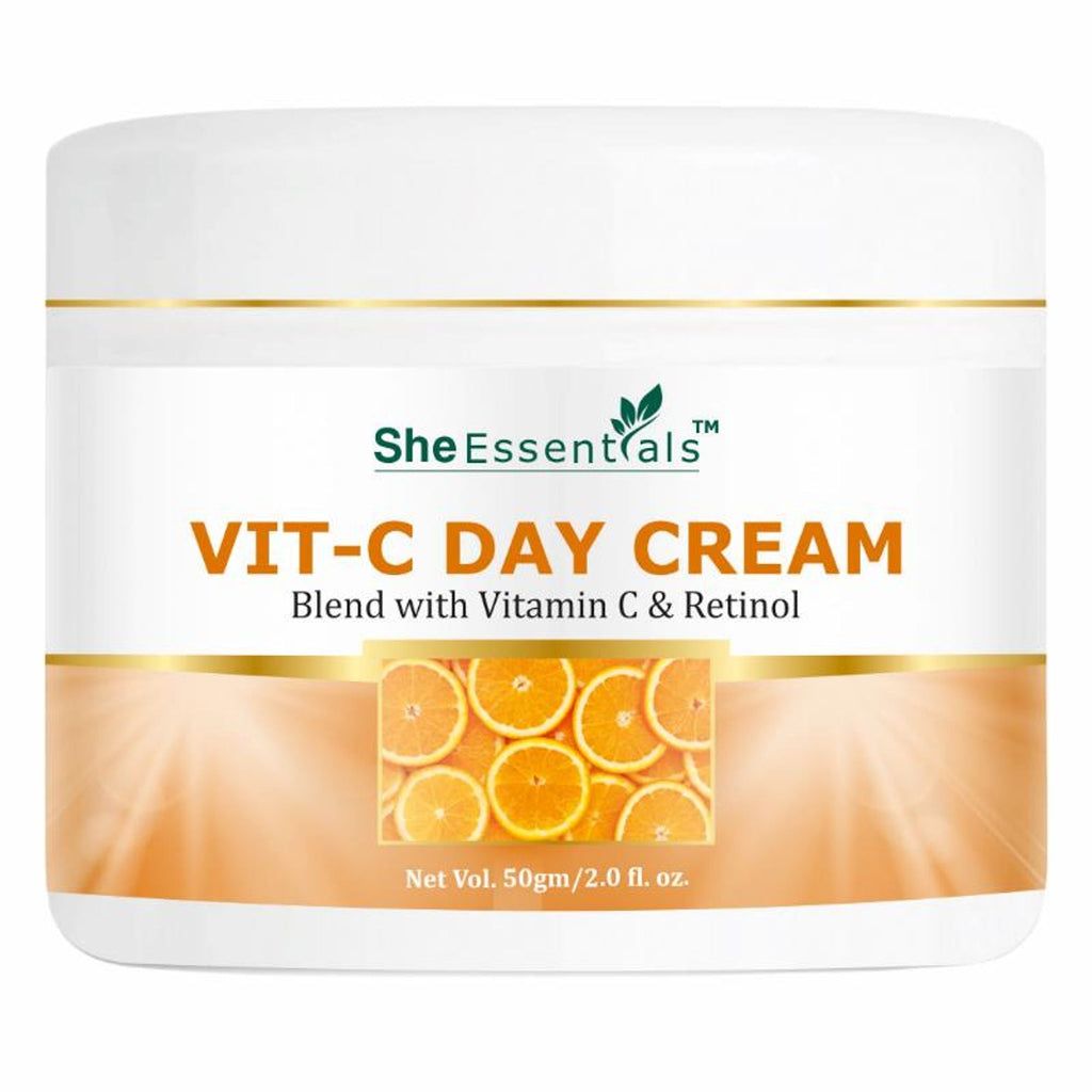 She Essentials Vitamin C Day Cream With Spf 30 With Vitamin C & Retinol | Grocsy