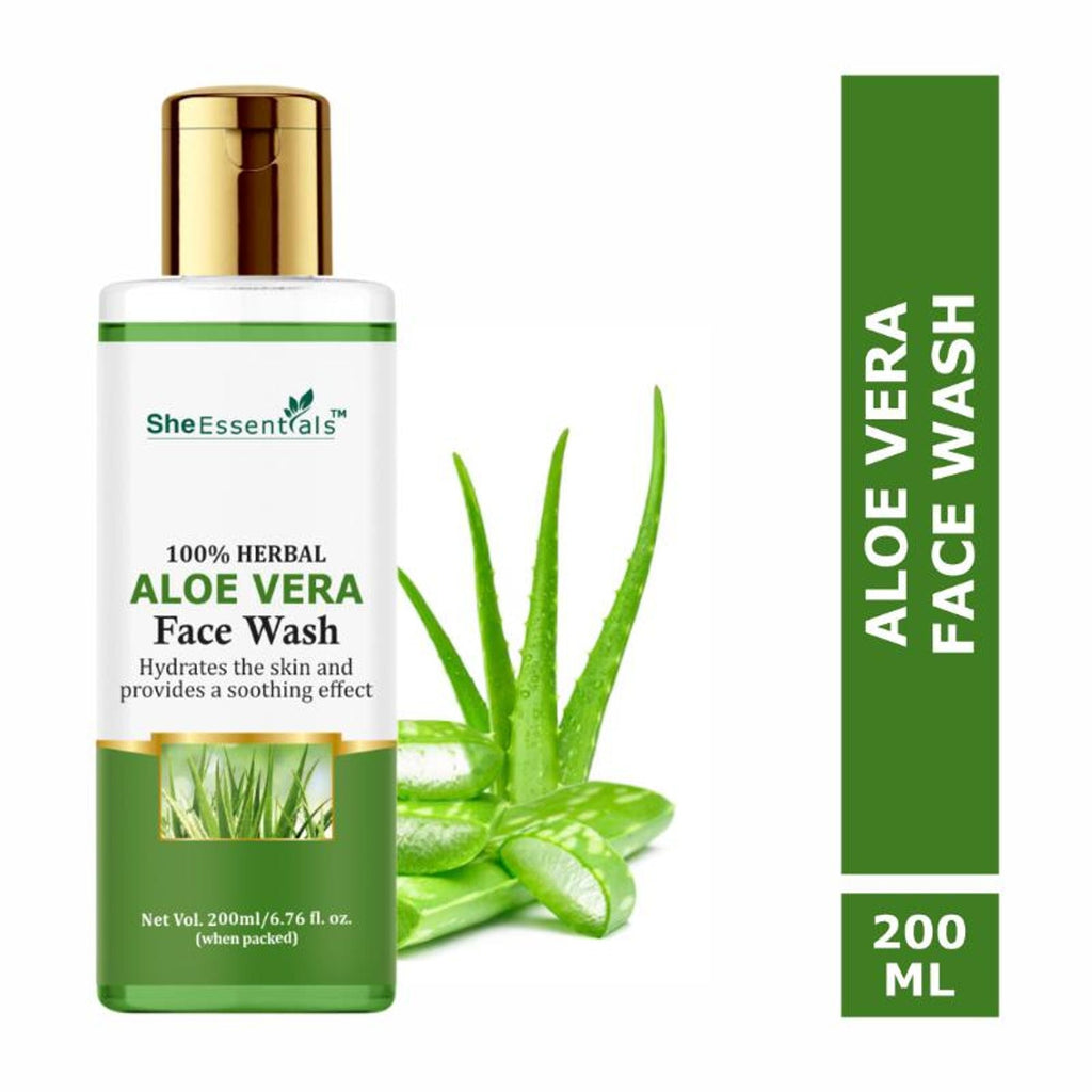 She Essentials Aloe Vera Hydrating Face Wash For All Types Of Skin | Grocsy