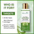 She Essentials Aloe Vera Hydrating Face Wash For All Types Of Skin | Grocsy
