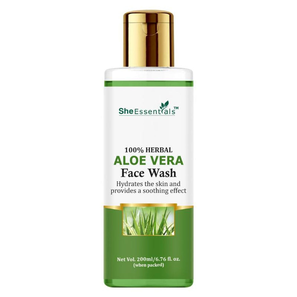 She Essentials Aloe Vera Hydrating Face Wash For All Types Of Skin | Grocsy