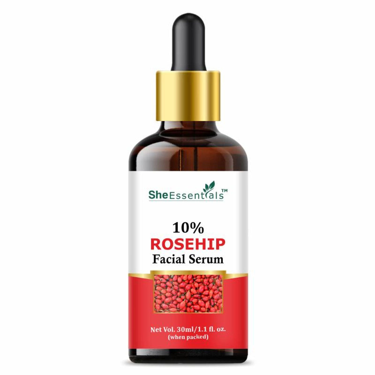 She Essentials Rosehip Face Serum For Tan Pigmentation & Blemish Control | Grocsy
