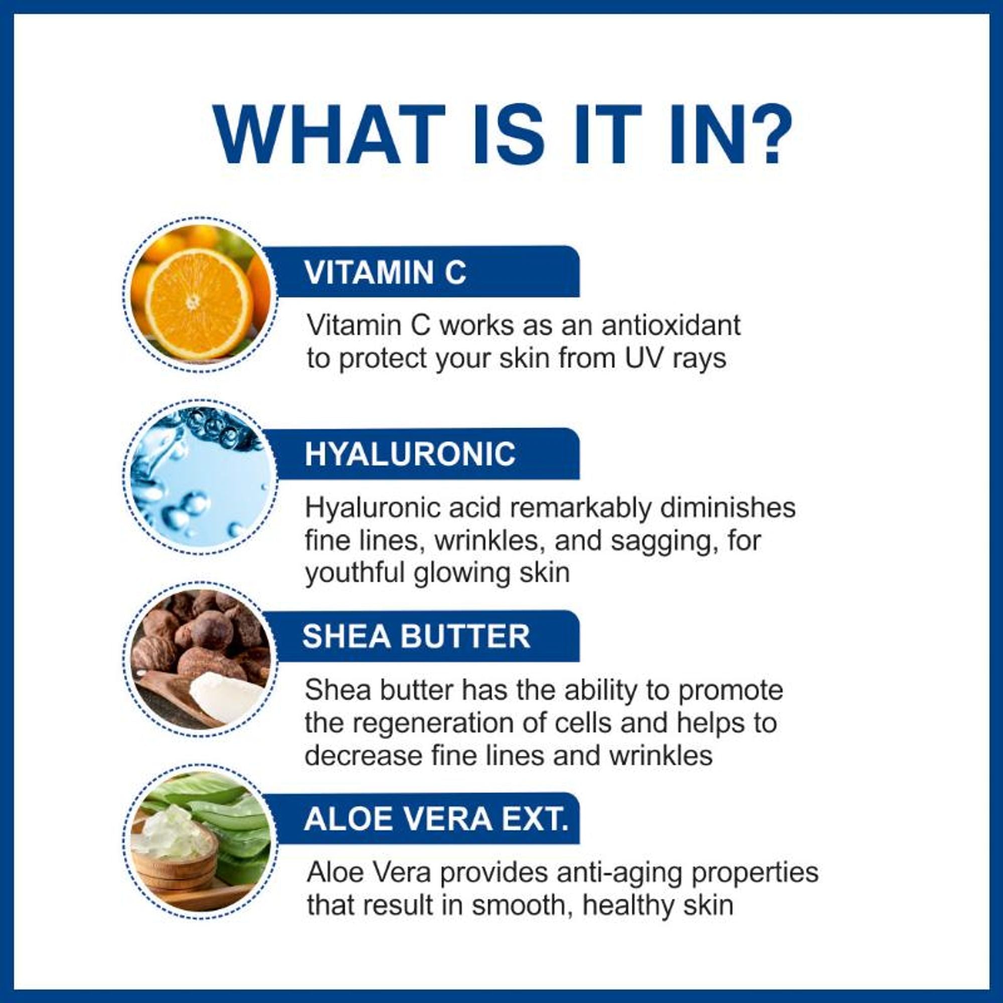 She Essentials Anti Ageing Cream Vitamin C & Hyaluronic Acid | Grocsy