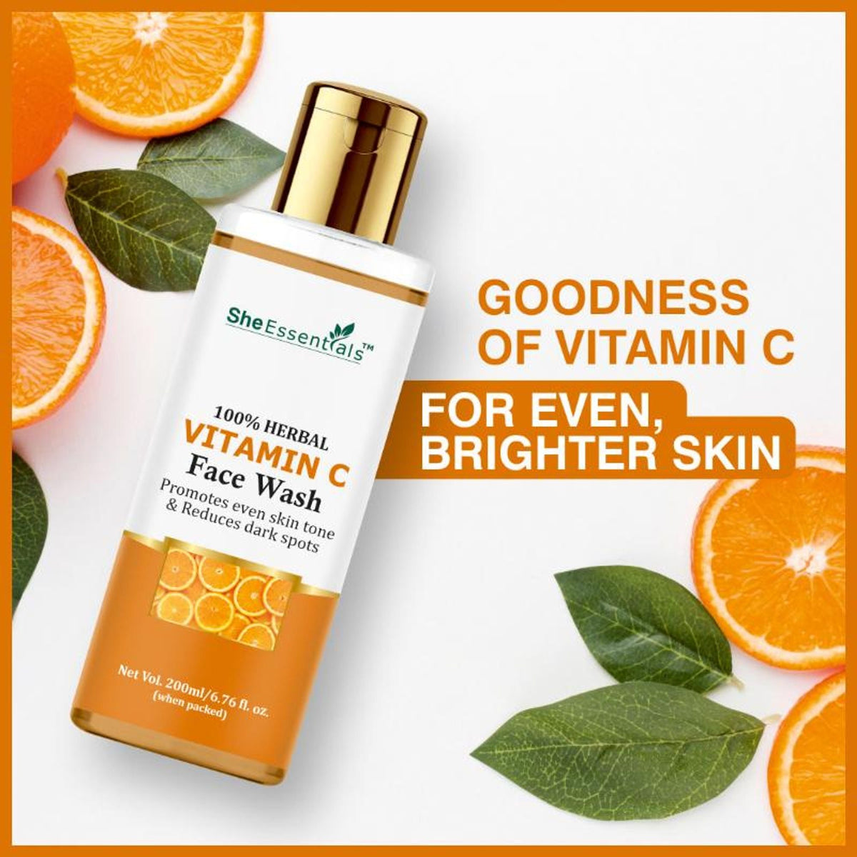 She Essentials Vitamin C Face Wash For Glowing Skin | Grocsy