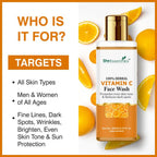 She Essentials Vitamin C Face Wash For Glowing Skin | Grocsy