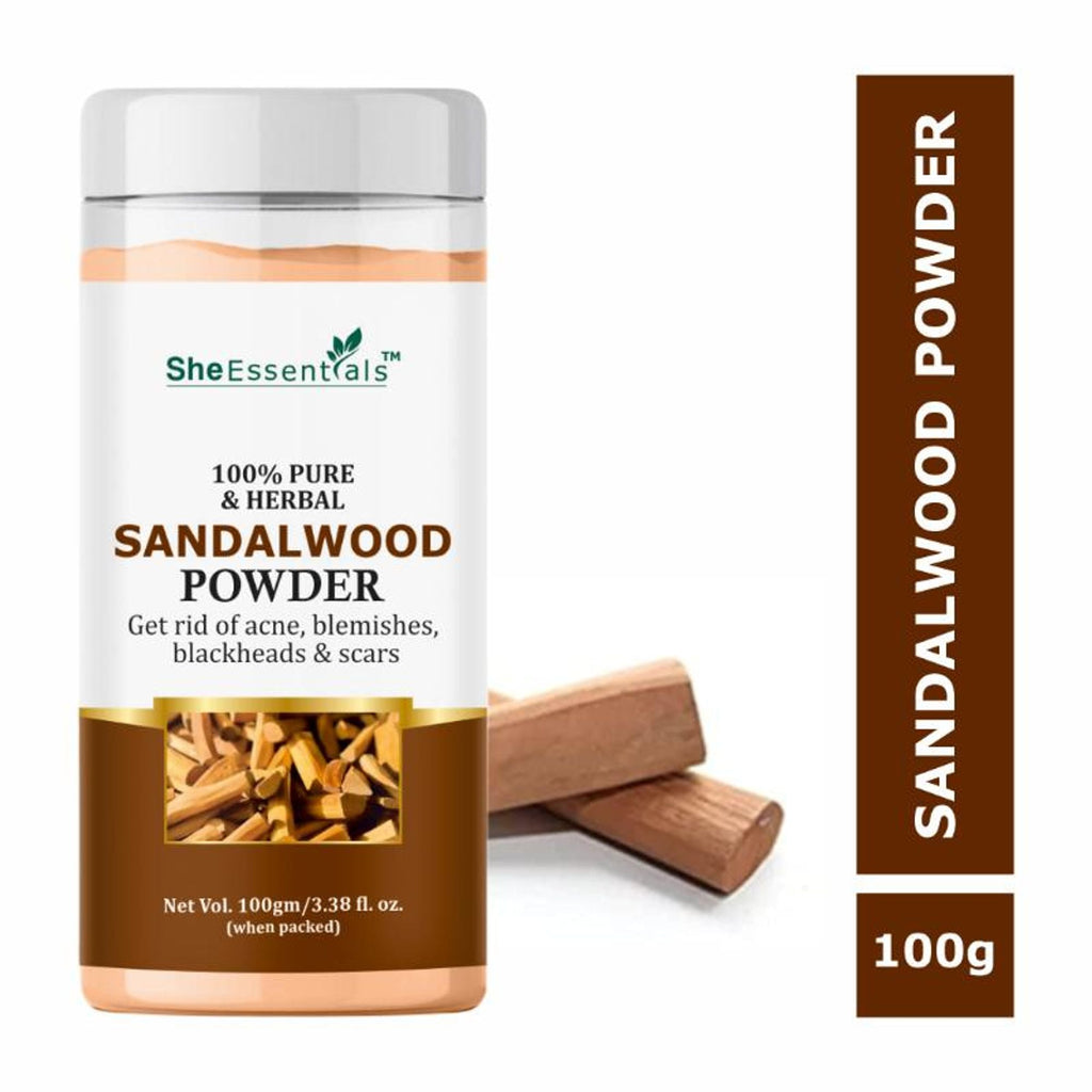 She Essentials Sandalwood Powder For Face Pack & Mask - Men & Women | Grocsy