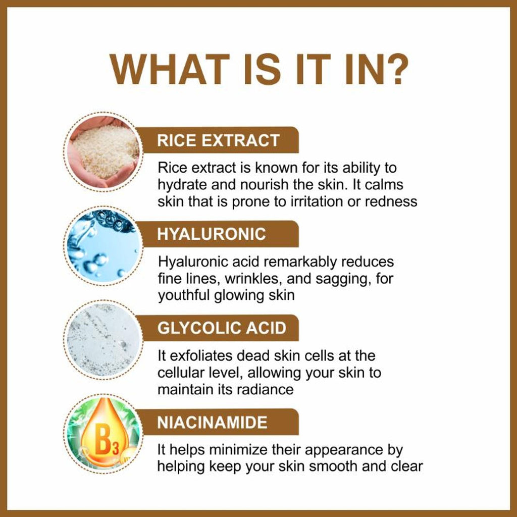 She Essentials Rice Water Fairness Face Serum For All Types Of Skin | Grocsy