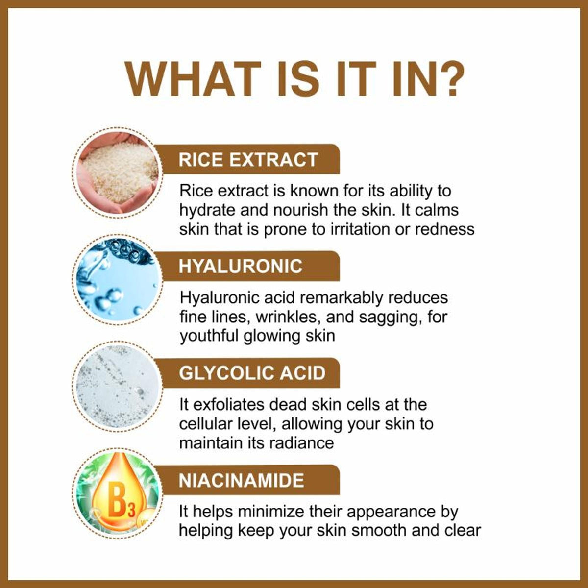 She Essentials Rice Water Fairness Face Serum For All Types Of Skin | Grocsy