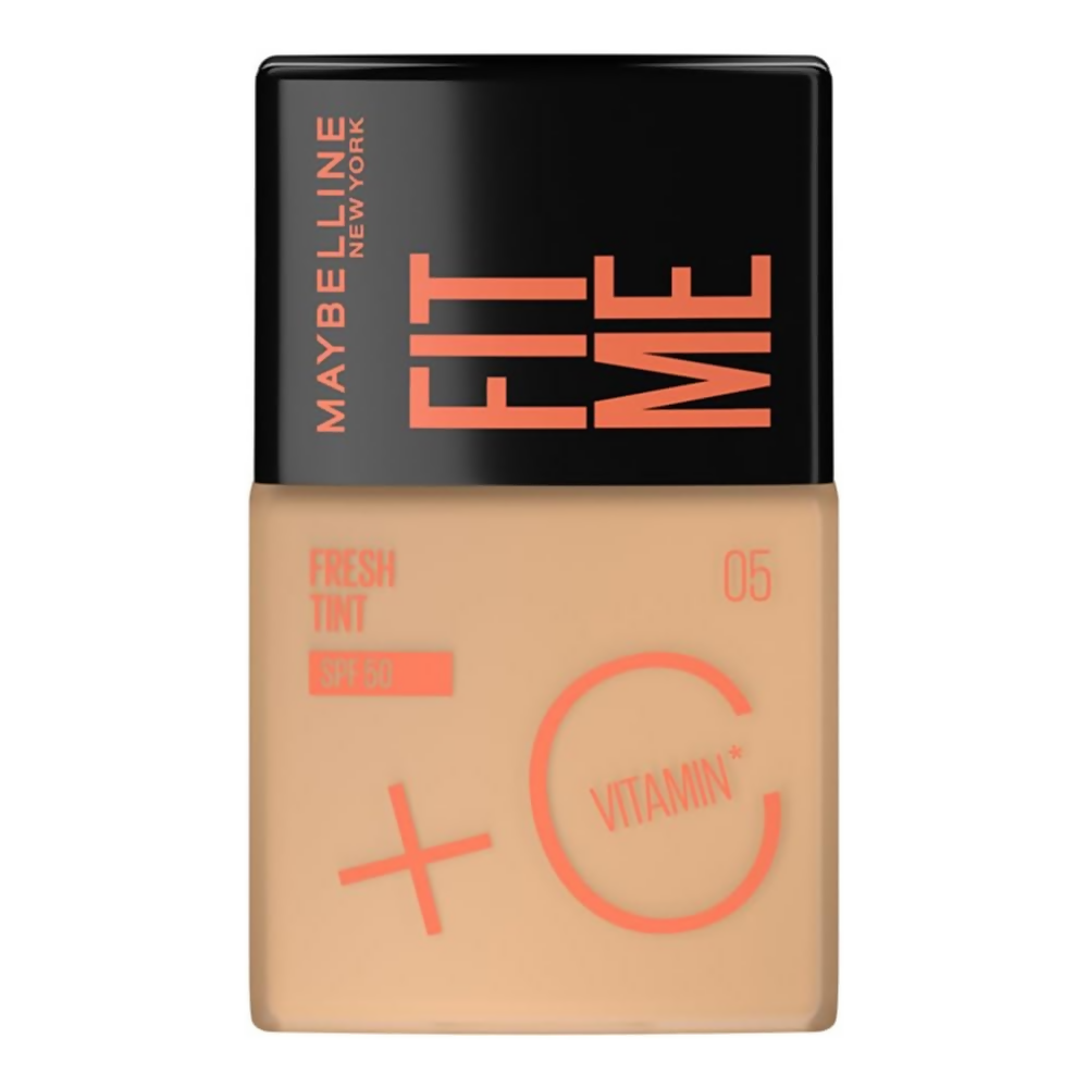Maybelline New York Fit Me Fit Me Fresh Tint With SPF 50 & Vitamin C Foundation - Shade 05 | Grocsy