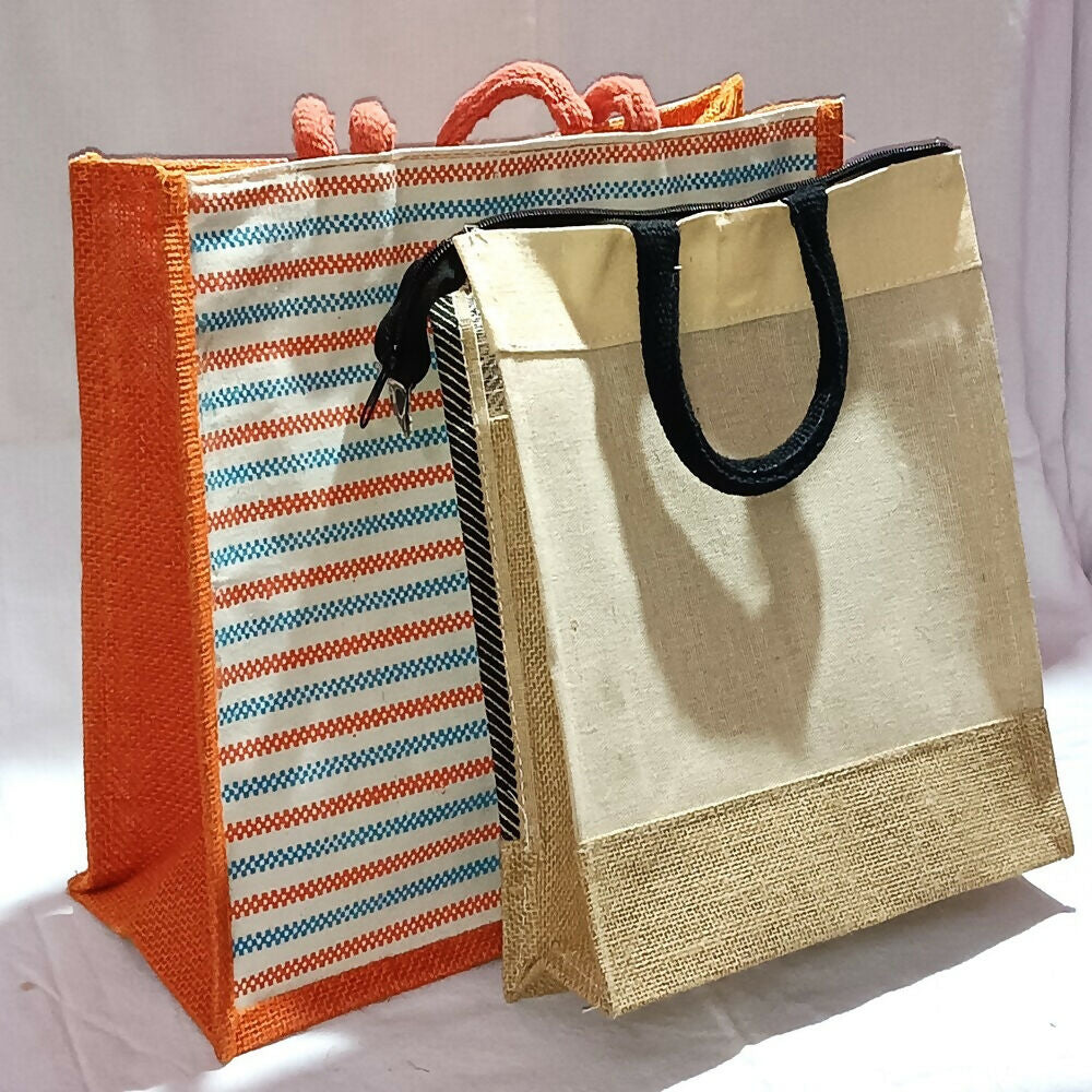 Jute Ladies Fashion Bags Combo - Big & Small | Grocsy