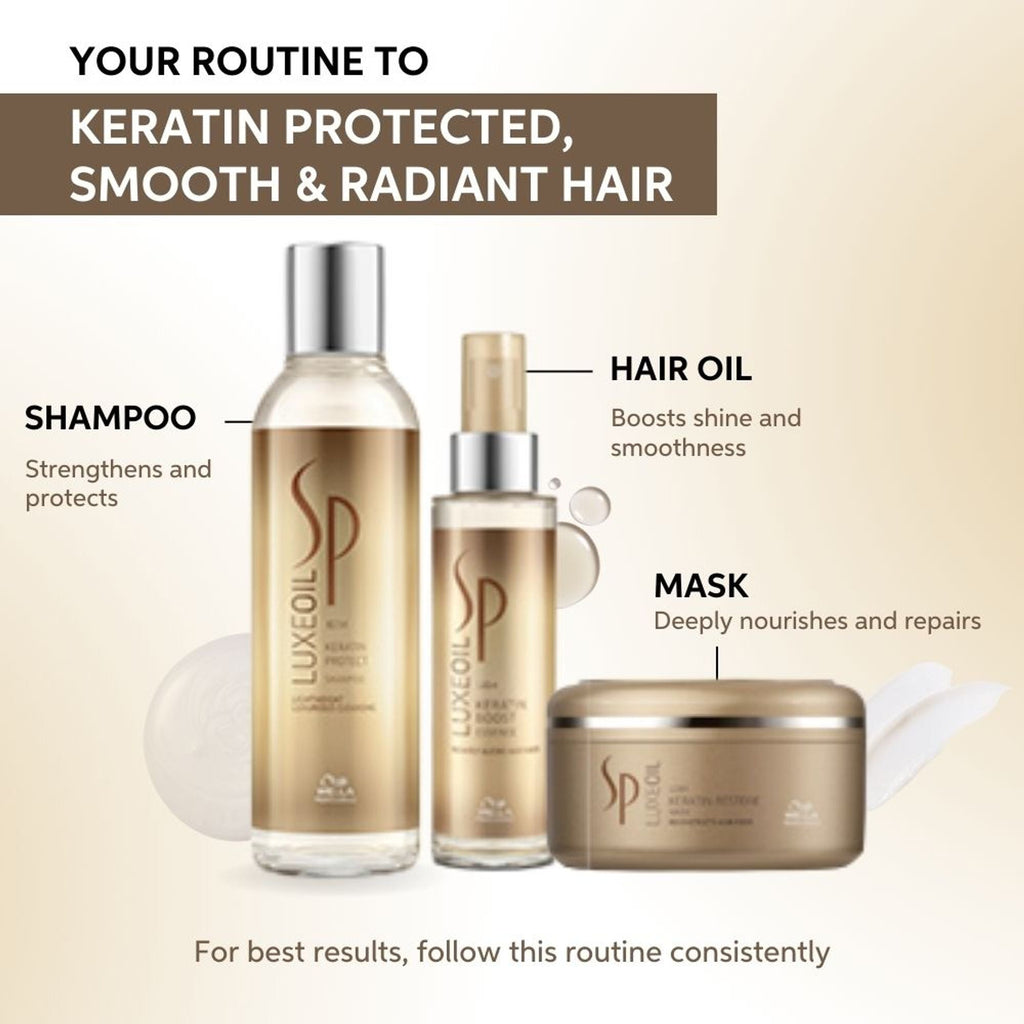 System Professional Luxe Oil Keratin Restore Reconstructive Elixir with Almond Oils for Smooth, Strong Hair | Grocsy