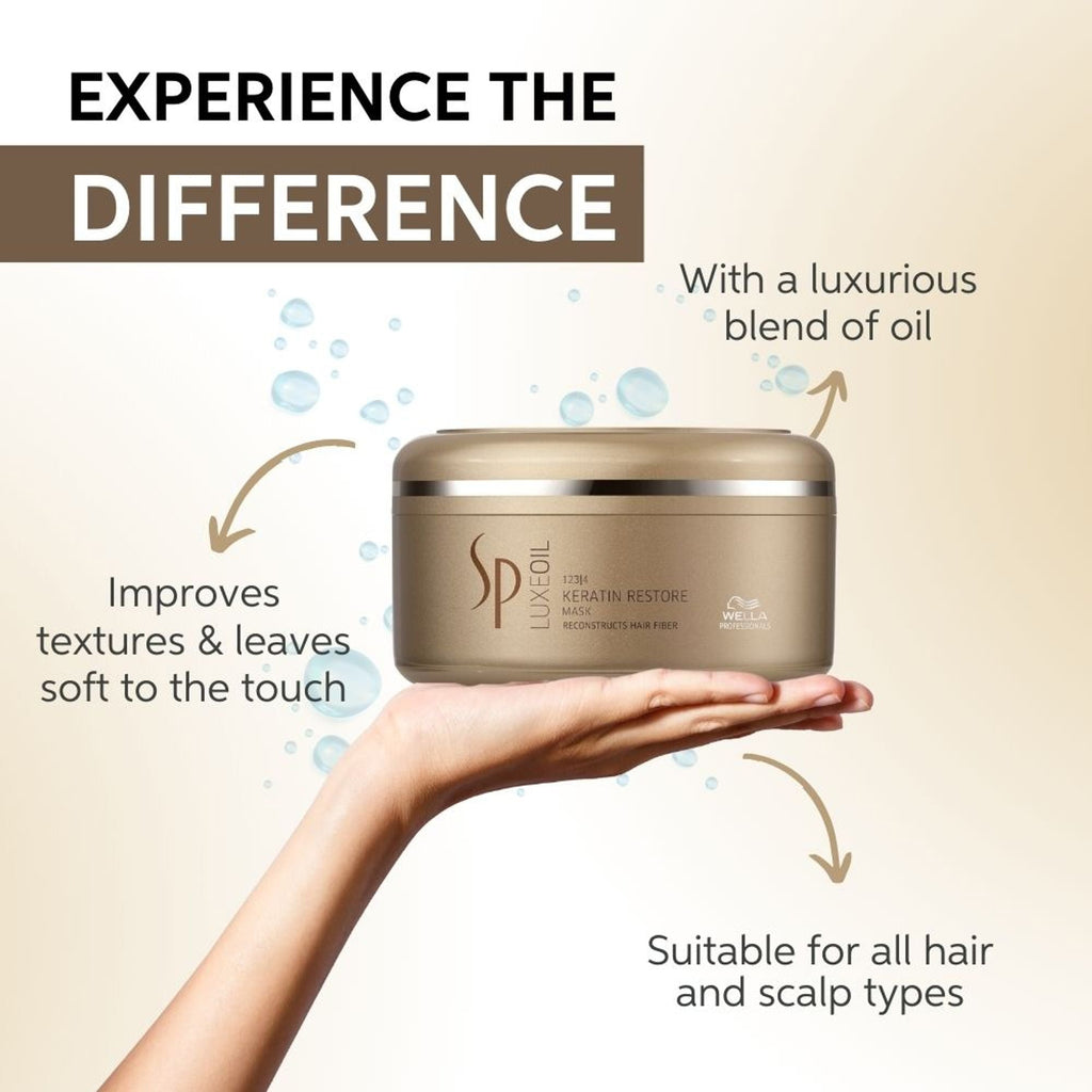 System Professional LuxeOil Keratin Restore Mask for Deep Nourishment & Repair | Grocsy
