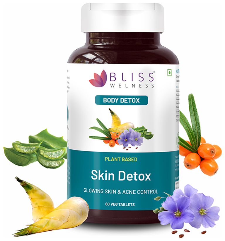Bliss Welness Body Skin Detox Veg Tablet | Grocsy