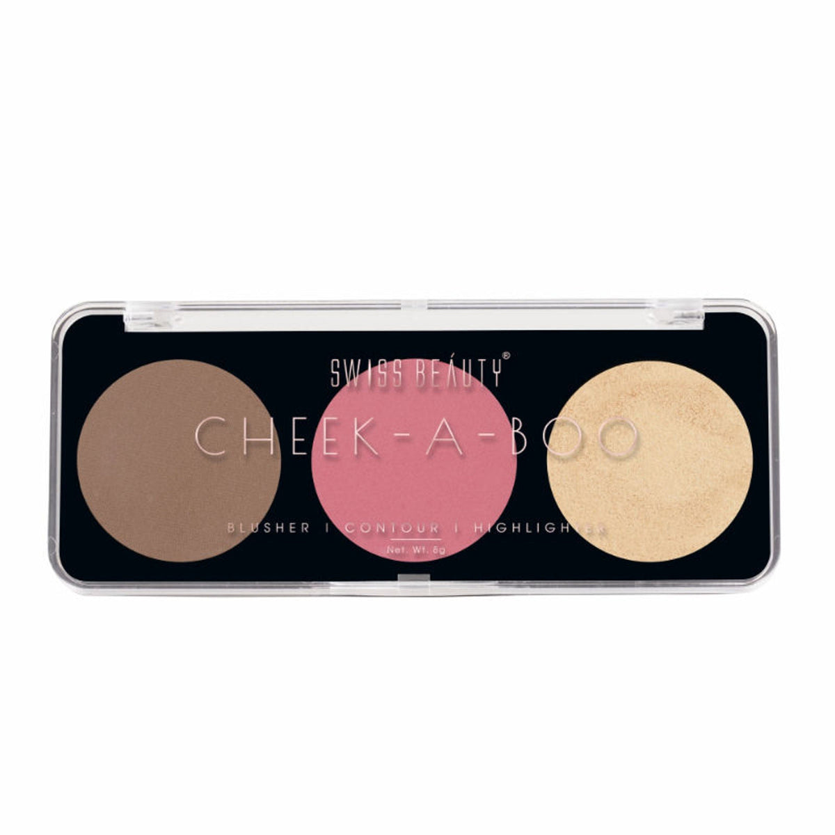 Swiss Beauty Cheek-A-Boo 3 In One Blushe Contour And Highlighter - 1 | Grocsy