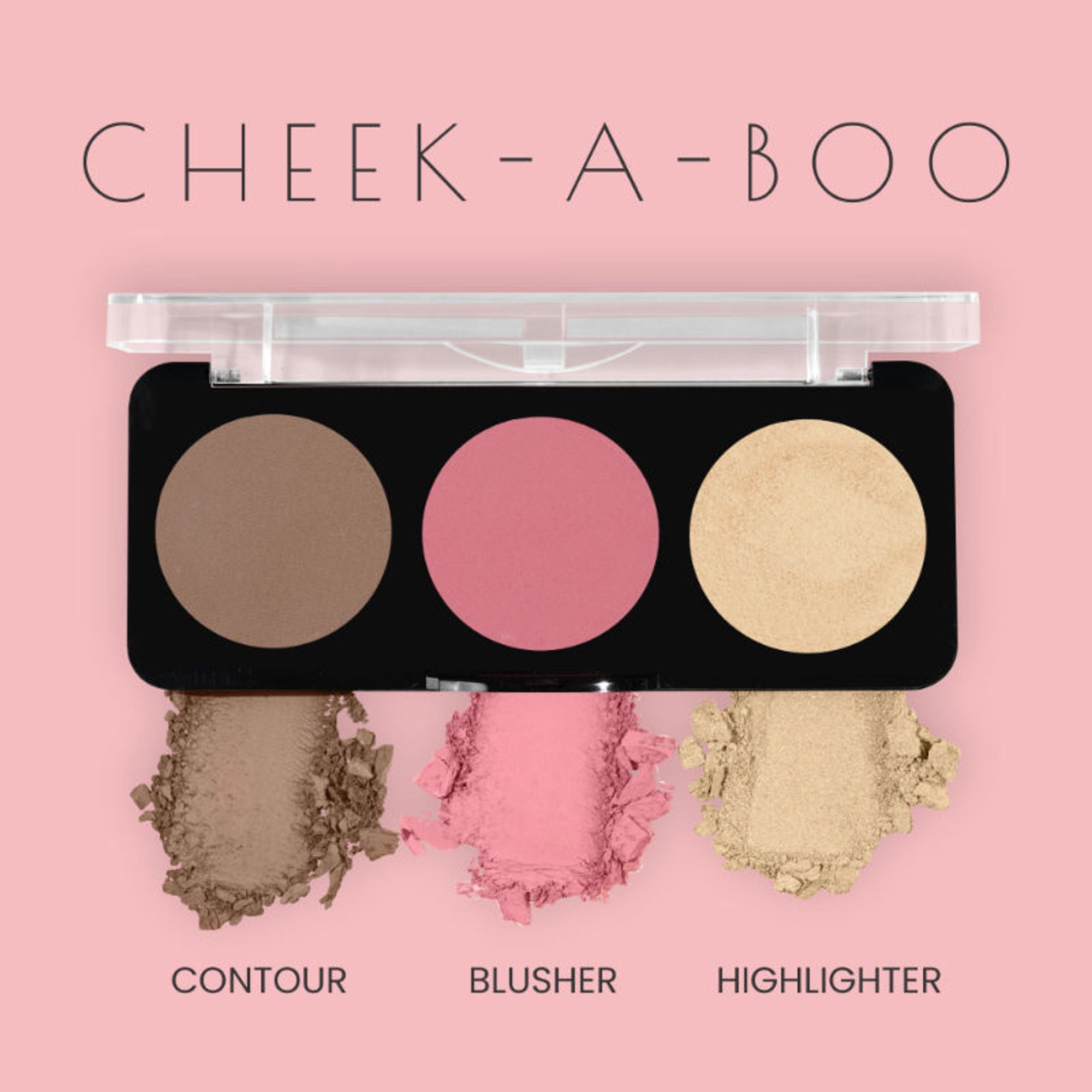 Swiss Beauty Cheek-A-Boo 3 In One Blushe Contour And Highlighter - 2 | Grocsy
