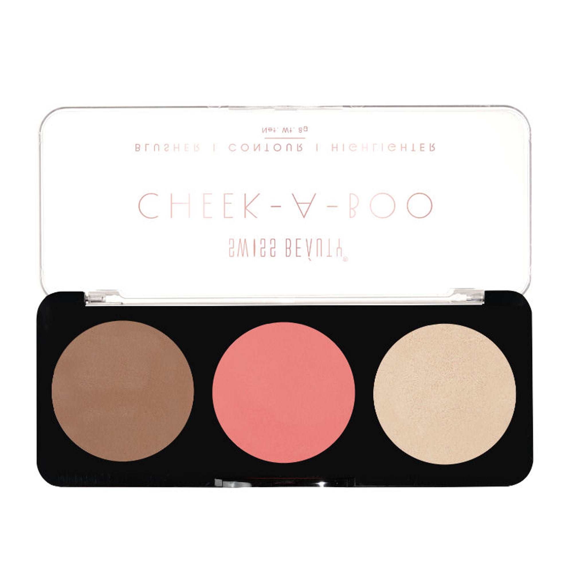 Swiss Beauty Cheek-A-Boo 3 In One Blushe Contour And Highlighter - 2 | Grocsy