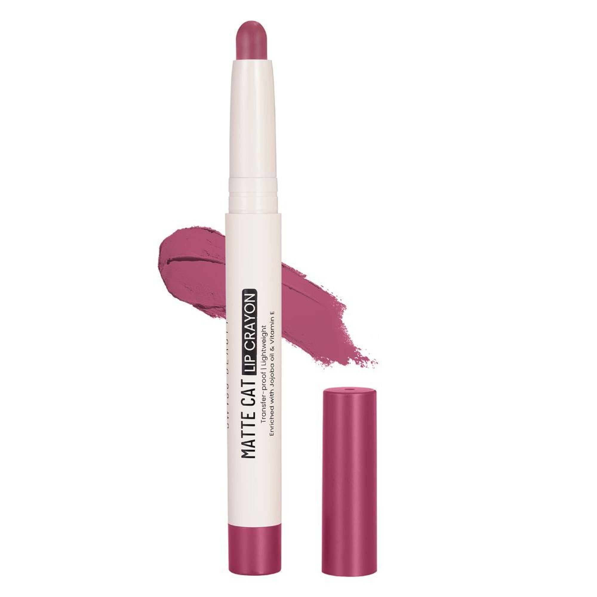 Swiss Beauty Non Transfer Matte Cat Lip Crayon - Flemingo | Grocsy