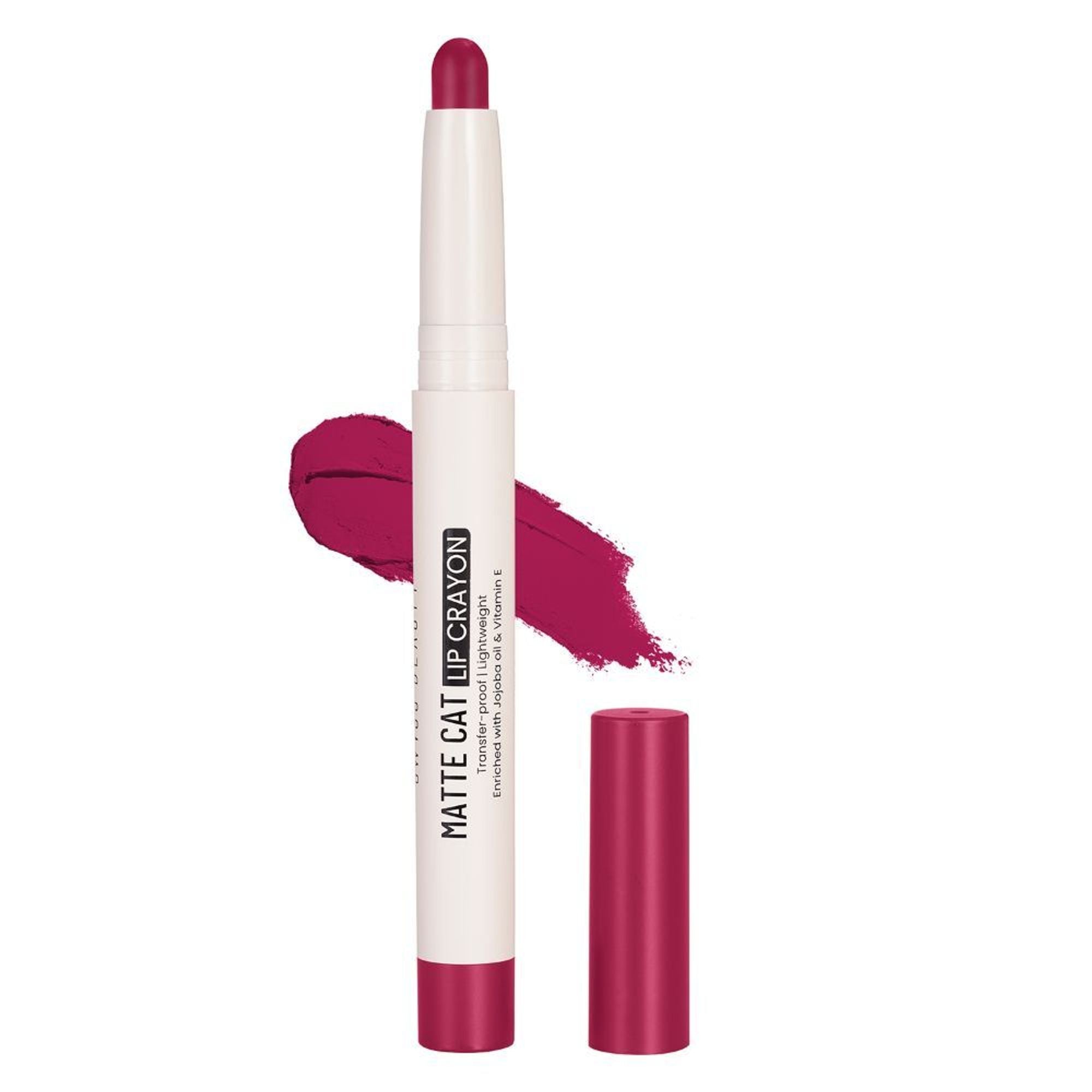 Swiss Beauty Non Transfer Matte Cat Lip Crayon - Sinful Scarlet | Grocsy