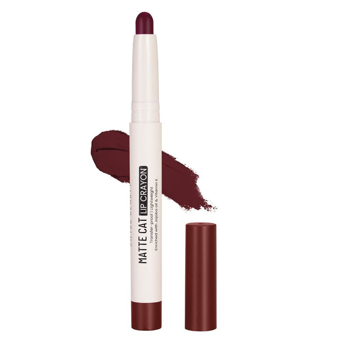 Swiss Beauty Non Transfer Matte Cat Lip Crayon - Cushy Evening | Grocsy
