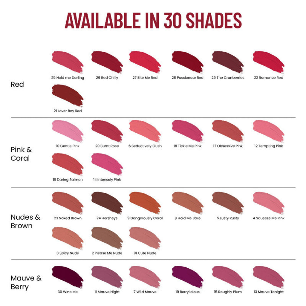 Swiss Beauty Hold Me Matte Liquid Lipstick - 30WineMe | Grocsy