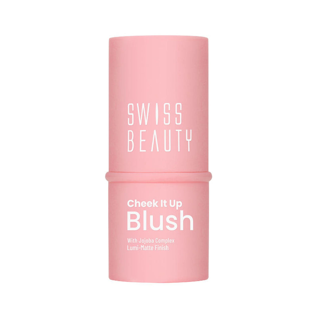 Swiss Beauty Cheek It Up Lumi-Matte Finish Blush - 1 High On Pink | Grocsy