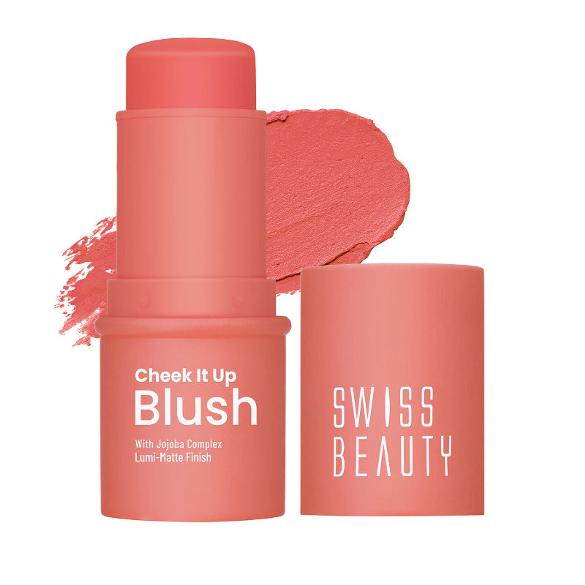 Swiss Beauty Cheek It Up Lumi-Matte Finish Blush - 4 Too Cheeky | Grocsy