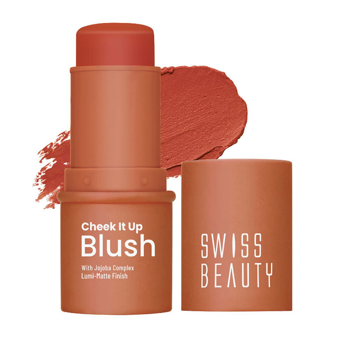 Swiss Beauty Cheek It Up Lumi-Matte Finish Blush - 6 Buffed With Rose | Grocsy