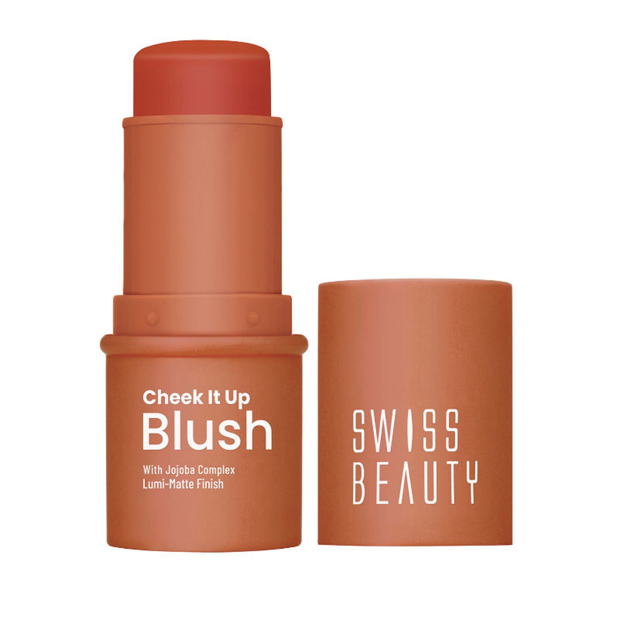 Swiss Beauty Cheek It Up Lumi-Matte Finish Blush - 6 Buffed With Rose | Grocsy