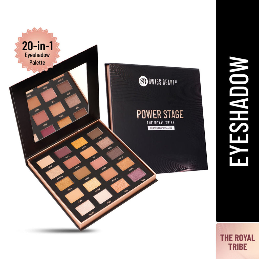 Swiss Beauty Power Stage Eyeshadow Palette - 02 Royal Tribe | Grocsy