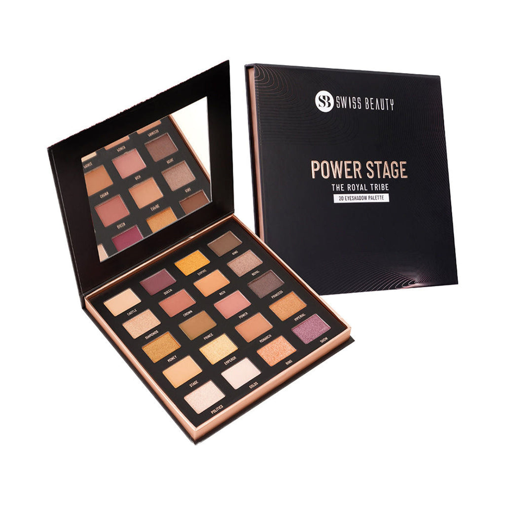 Swiss Beauty Power Stage Eyeshadow Palette - 02 Royal Tribe | Grocsy